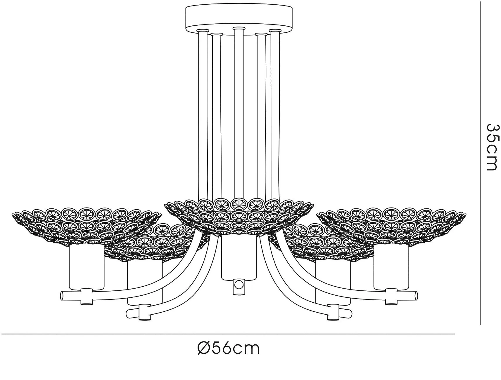Ellen Crystal Ceiling Lights Diyas Flush Crystal Fittings Ellen Crystal Ceiling Lights Diyas Flush Crystal Fittings